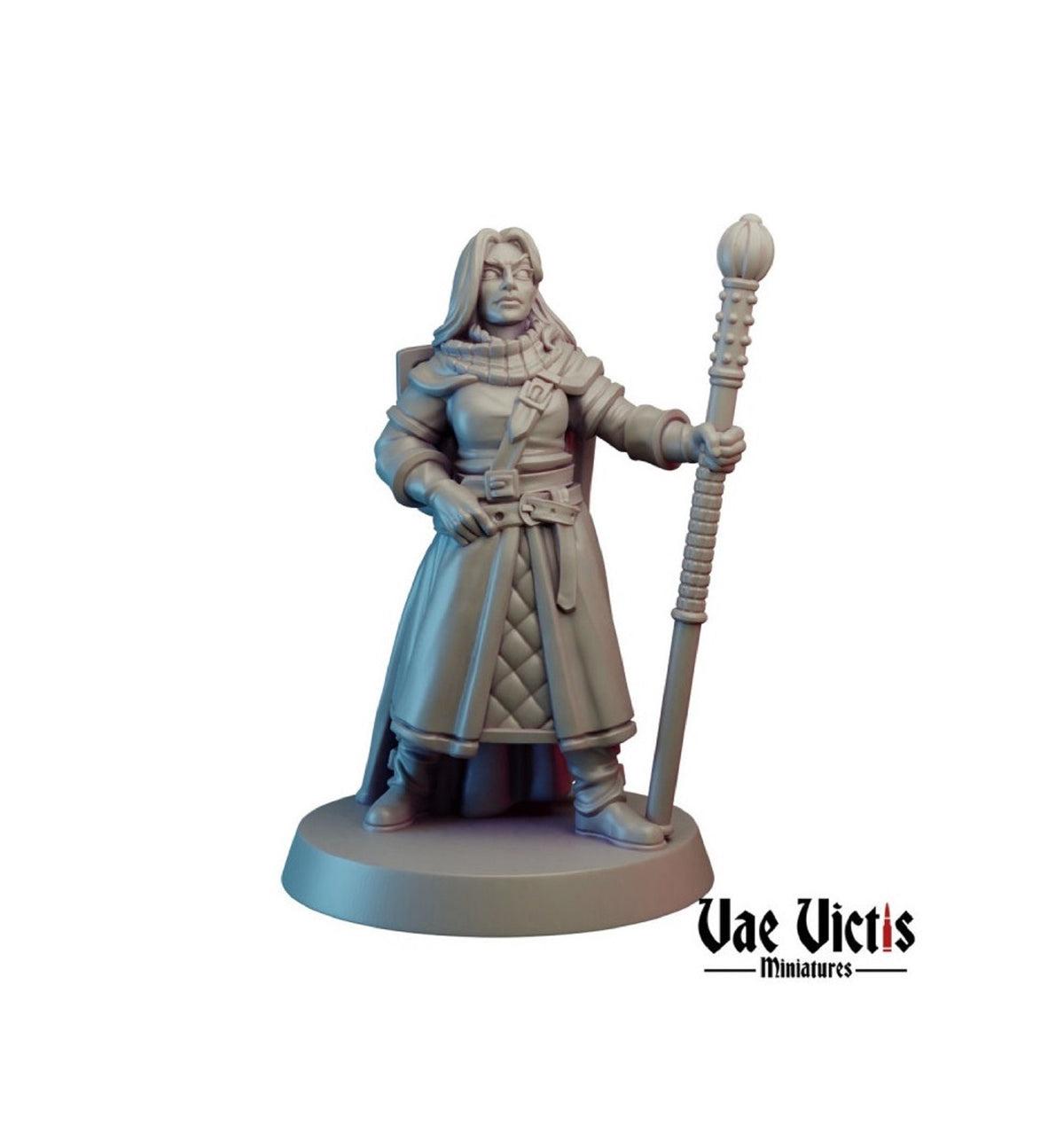 
Lawful Hero DnD Dungeons and Dragons Miniature 28mm/32mm Heroic Scale for Hero Quest Tabletop RPG Fantasy Wargames Female Paladin Miniature
