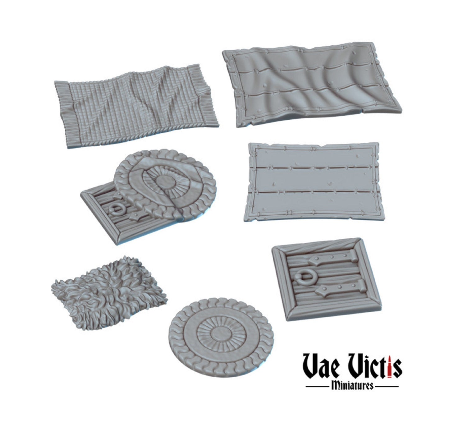 Carpet Miniatures DnD Dungeons and Dragons 28mm/32mm Diorama Furniture Miniature Tavern Miniature Scatter Terrain TTRPG Fantasy Wargame mini