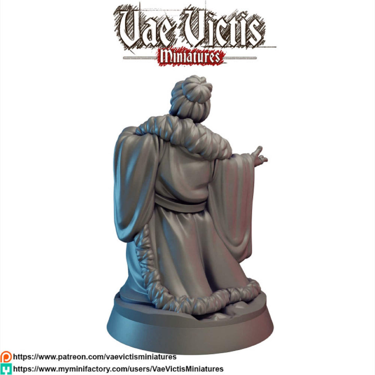 
Madame Ursula Miniature for DnD & Pathfinder 28mm/32mm Gnoll Warband Character Townsfolk NPC Fantasy RPG Figure
