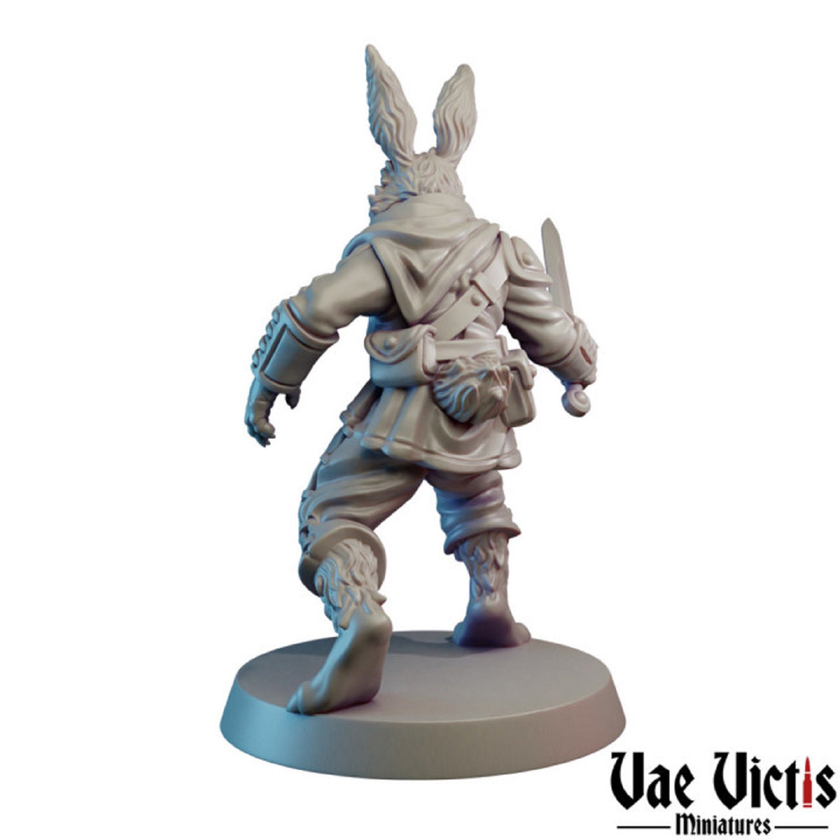 
Rabbit Fighter DnD Dungeons and Dragons 28mm/32mm Rabbit Warrior DnD Fighter TTRPG Animalfolk Fantasy Miniatures Wargame NPC