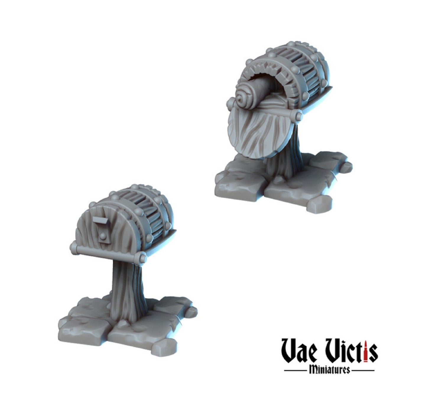 2pc Mailbox miniatures for DnD Dungeons and Dragons 28mm/32mm Scatter Terrain Mailbox for Dioramas TTRPG Fantasy Roleplaying Games