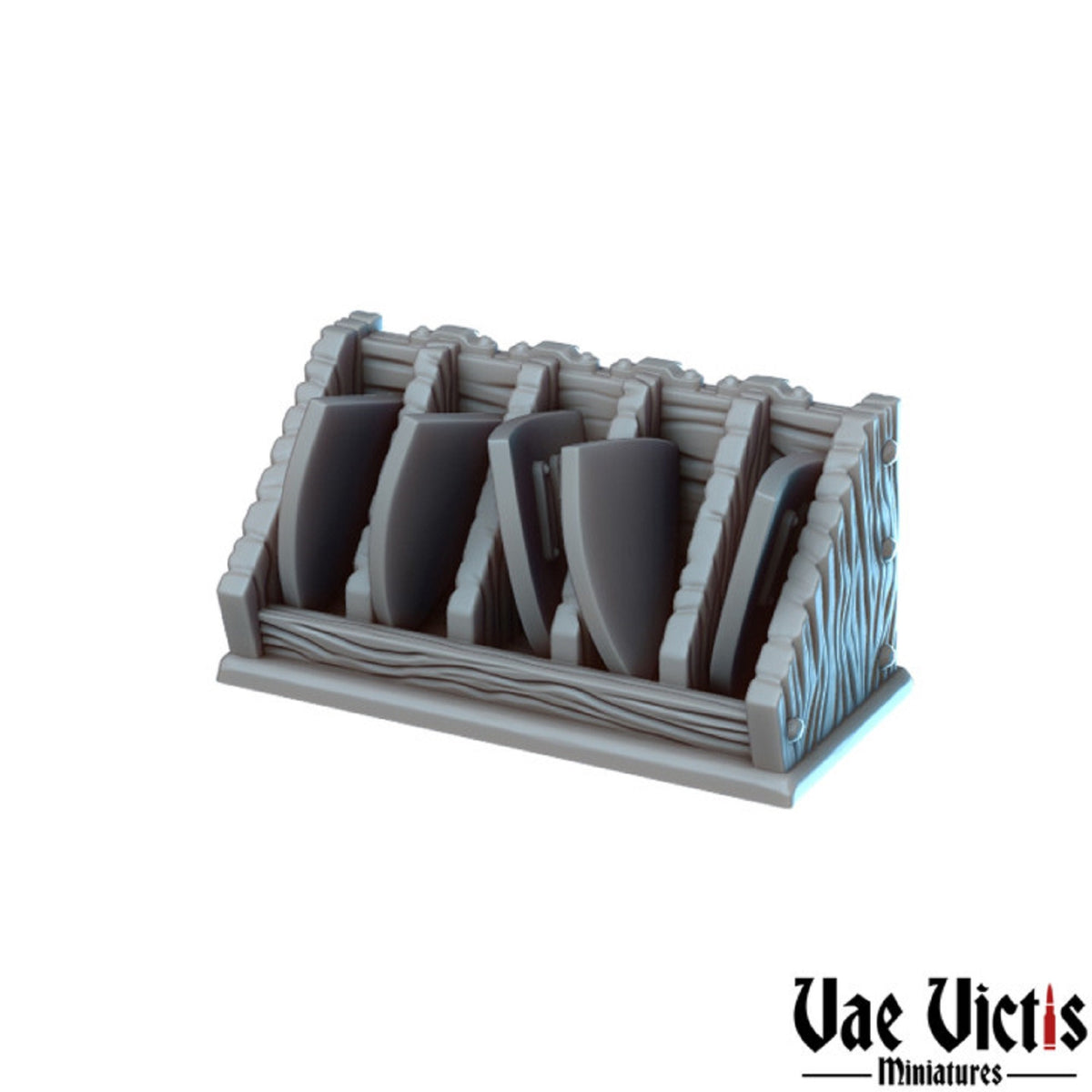 
Miniature Weapons and Racks DnD Dungeons and Dragons 28mm/32mm DnD Armory Wargame Scatter Terrain Props Shields Axe Halberd Fantasy TTRPG