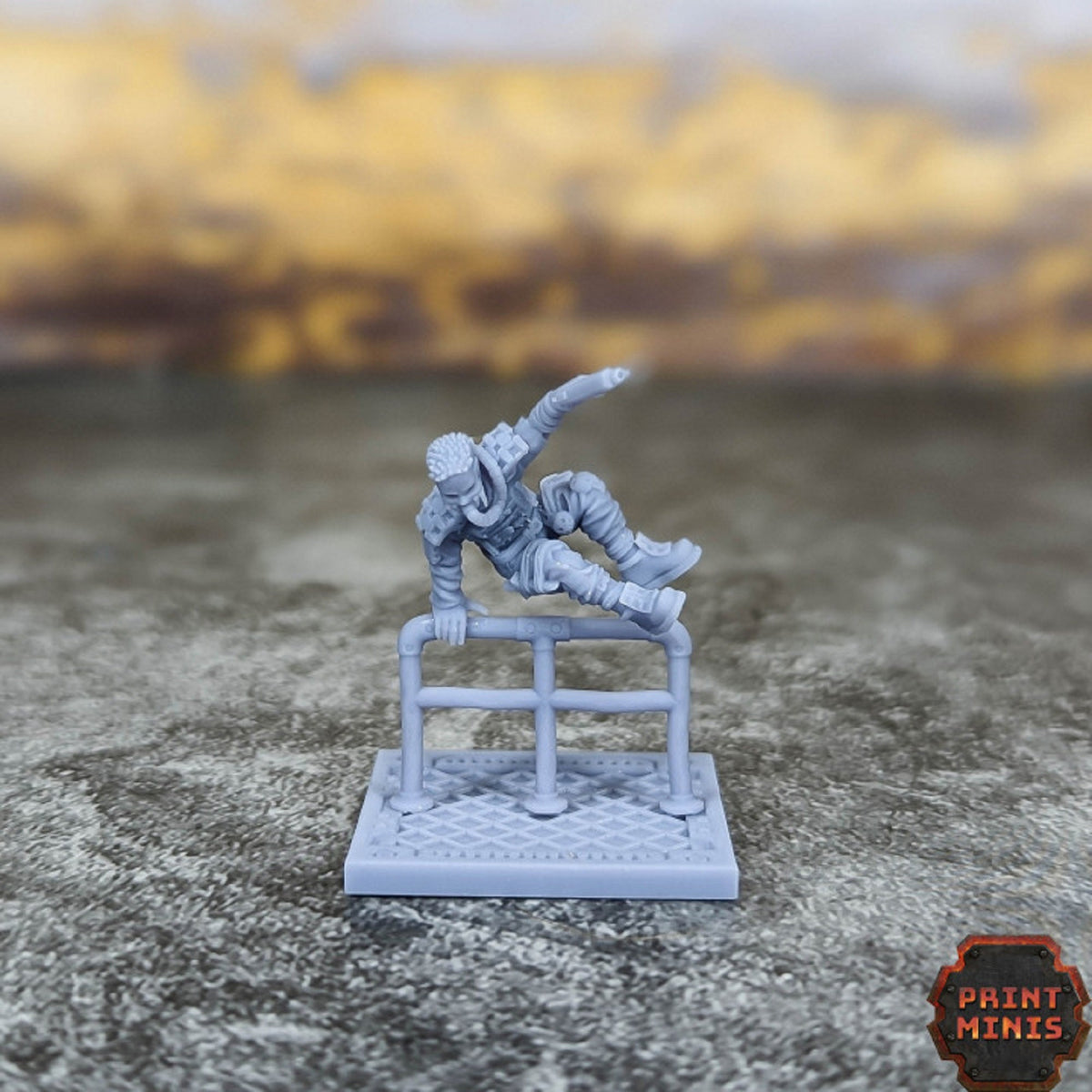 
Skifter - Stack City Runner, DnD, Dungeons and Dragons, Scifi Miniature, Scatter, 28mm Heroic, Print Minis