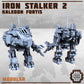 
Mech Walker, Sci-Fi, Miniatures, 4 Variants ' Iron Stalker Kit', Tabletop RPG, DnD, Scatter, Terrain, Kaledon Fortis Faction, Print Minis