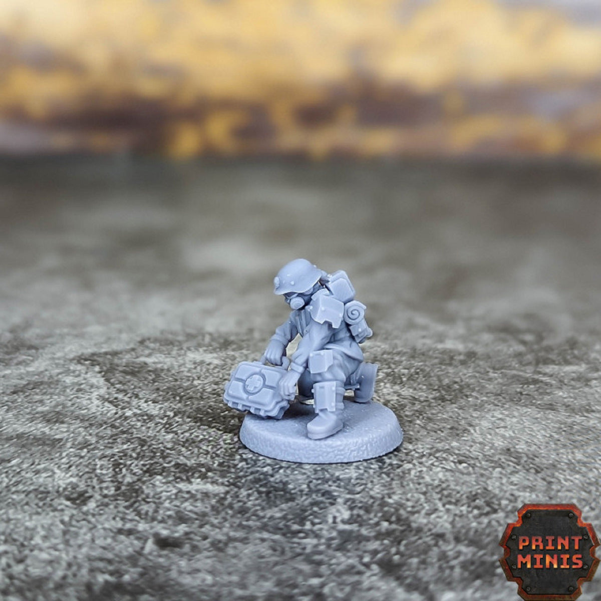 
Medic, DnD Miniature, Dungeons and Dragons, D&D, Pathfinder, Wargaming, Tabletop, 28mm, 32mm, Kaledon Fortis by Print Minis