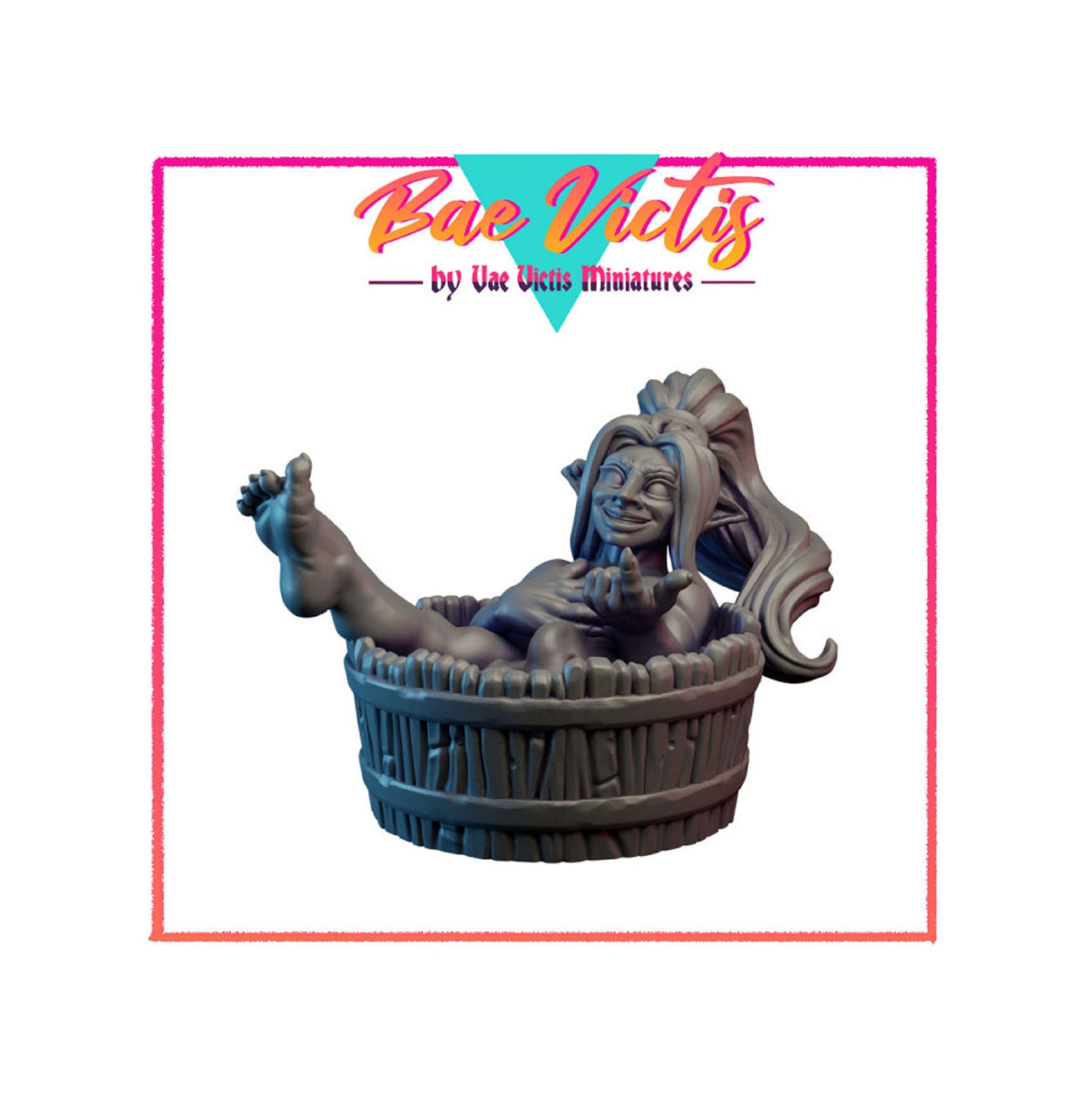 
Goblin in a bath DnD Dungeons and Dragons 28mm/32mm TTRPG Wargame NPC Miniature Gift for DM Birthday Gift Fantasy Miniatures