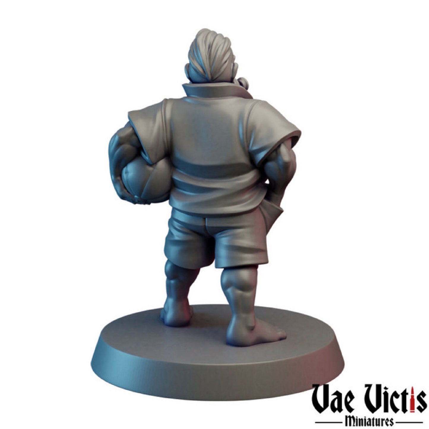 Beach Dwarf, DnD, Volleyball Player, 28mm 32mm Pathfinder Tabletop Roleplaying Miniatures D&D Miniature Dungeons and Dragons