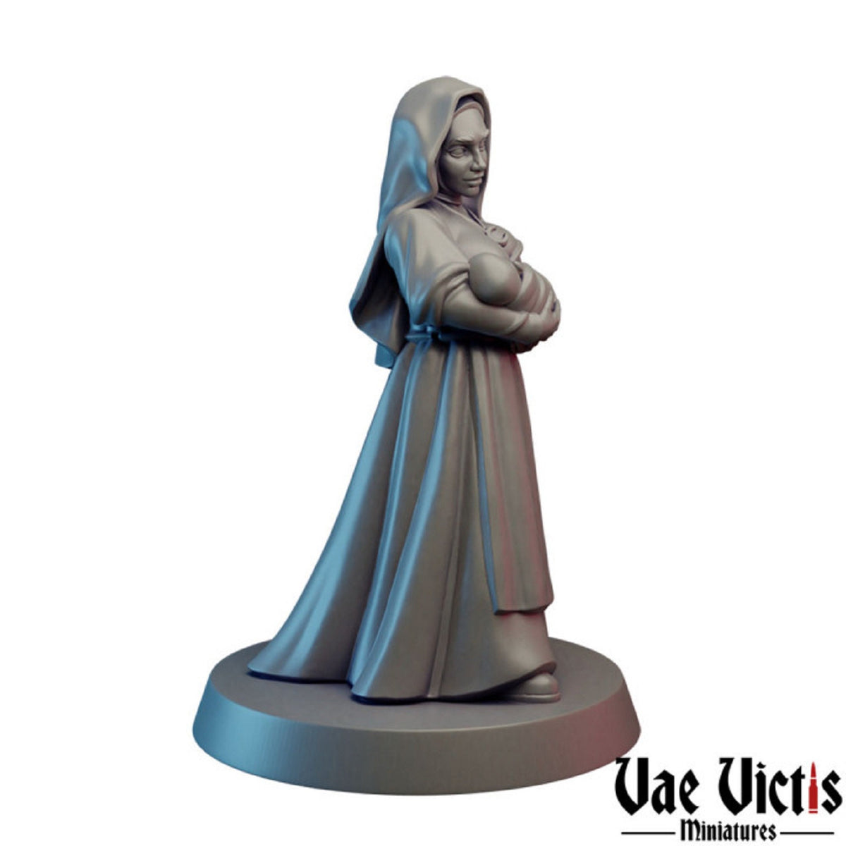 
Nursing Mother, DnD Baby Gift, Dungeons and Dragons, Unpainted Miniature, Cute gift for DM, Vae Victis