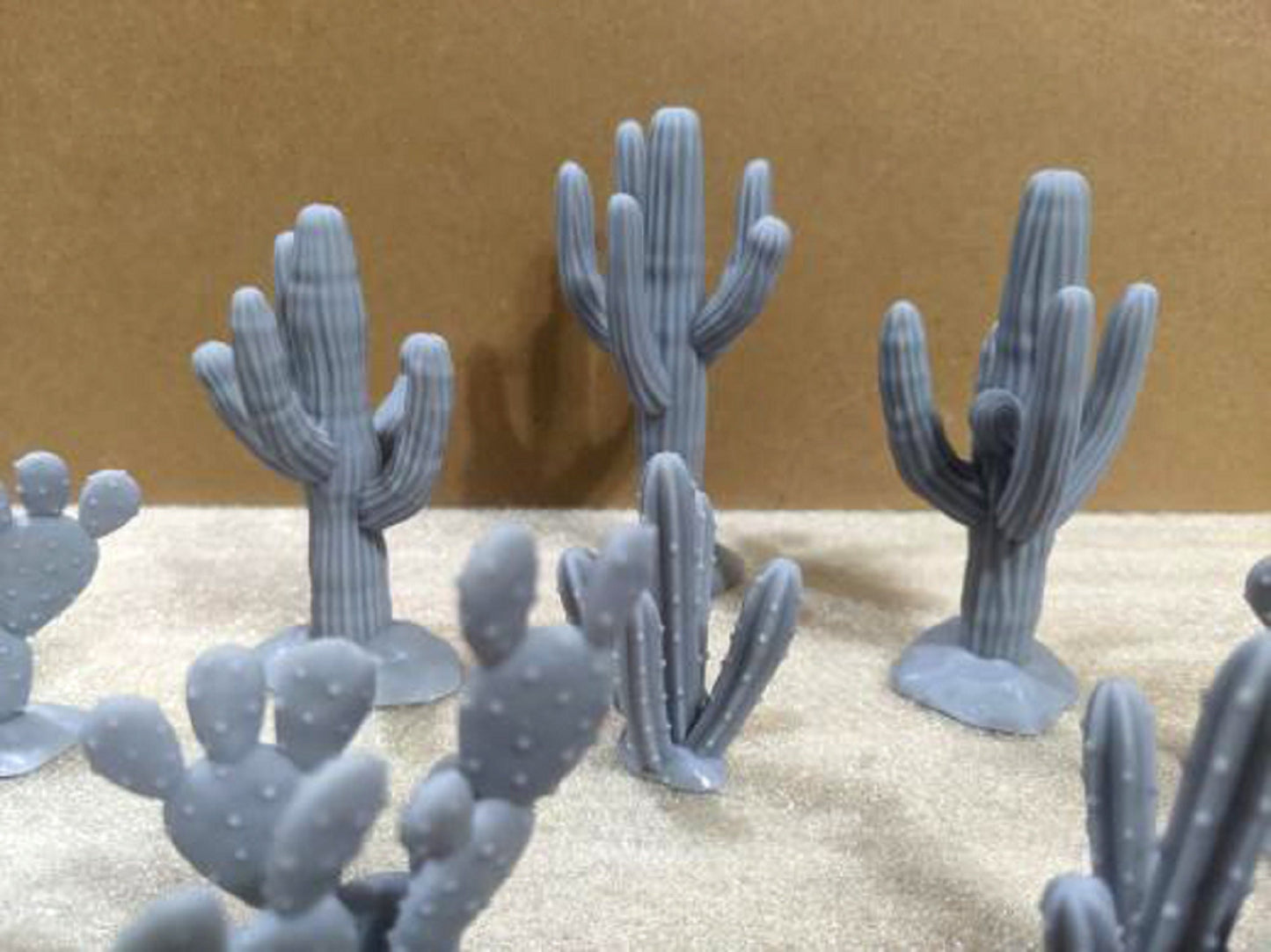 Cacti Plants DnD Dungeons and Dragons Desert Plant Scatter for 28mm 32mm terrain, D&D Pathfinder Tabletop RPG games Desert Wasteland Terrain