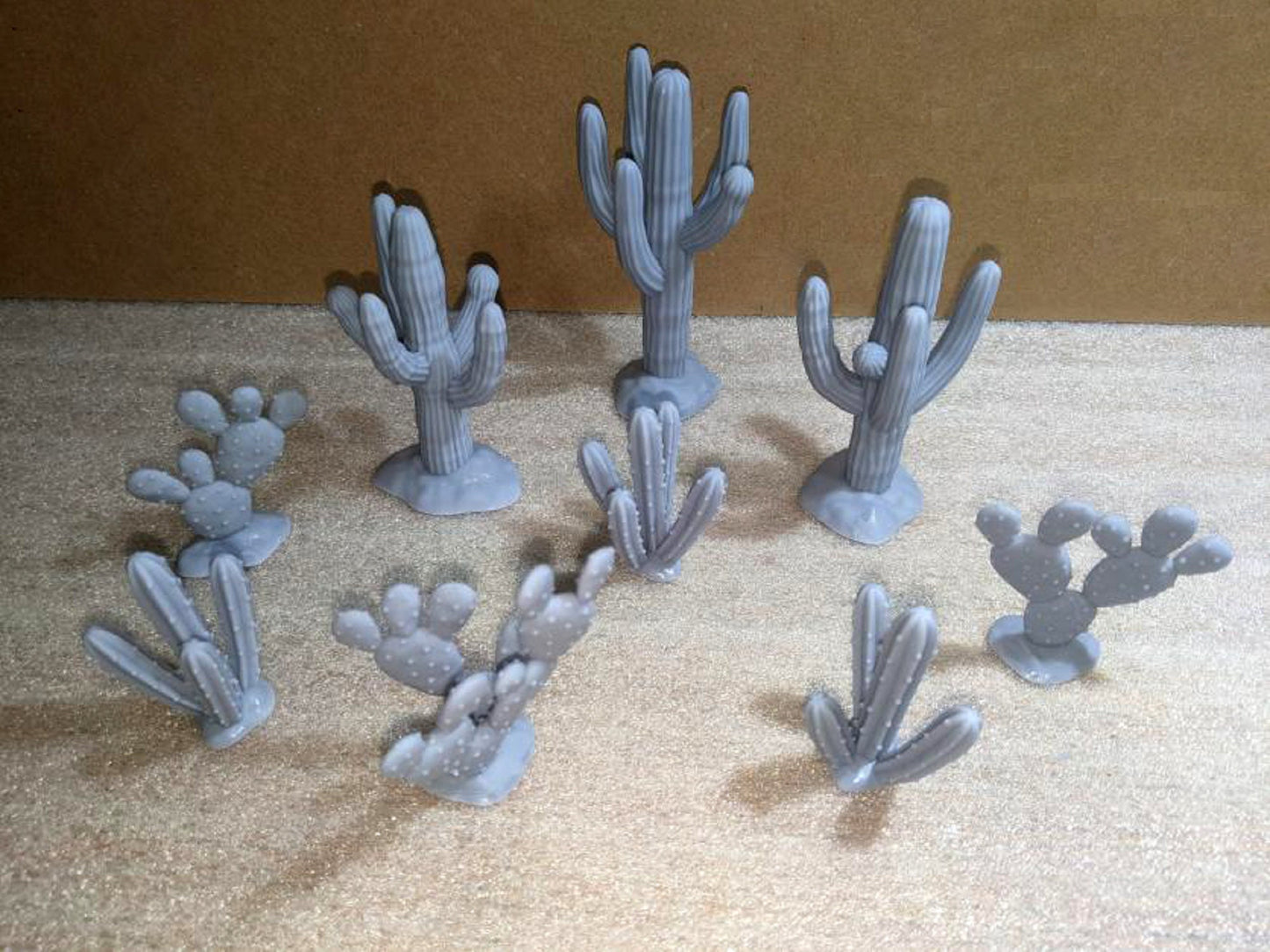 Cacti Plants DnD Dungeons and Dragons Desert Plant Scatter for 28mm 32mm terrain, D&D Pathfinder Tabletop RPG games Desert Wasteland Terrain