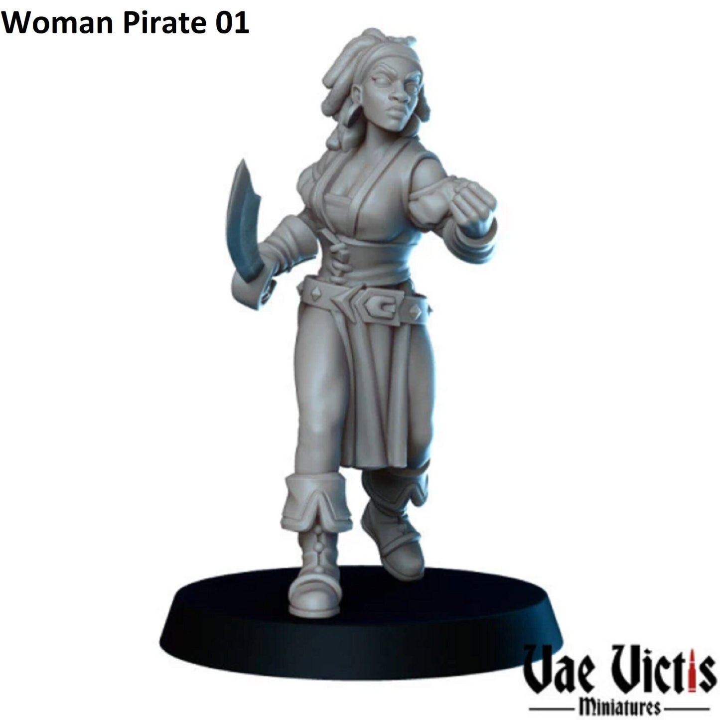 6Pc Pirate Miniature, DnD, Dungeons and Dragons, Explorer Adventurers, Tabletop RPG, Pathfinder, Vae Victis Miniatures