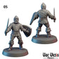 11pc Village Guards for DnD Dungeons and Dragons TTRPG Wargaming Fantasy RPG Miniatures 28mm 32mm Guardsmen by Vae Victis Miniatures