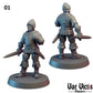 11pc Village Guards for DnD Dungeons and Dragons TTRPG Wargaming Fantasy RPG Miniatures 28mm 32mm Guardsmen by Vae Victis Miniatures