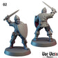 11pc Village Guards for DnD Dungeons and Dragons TTRPG Wargaming Fantasy RPG Miniatures 28mm 32mm Guardsmen by Vae Victis Miniatures