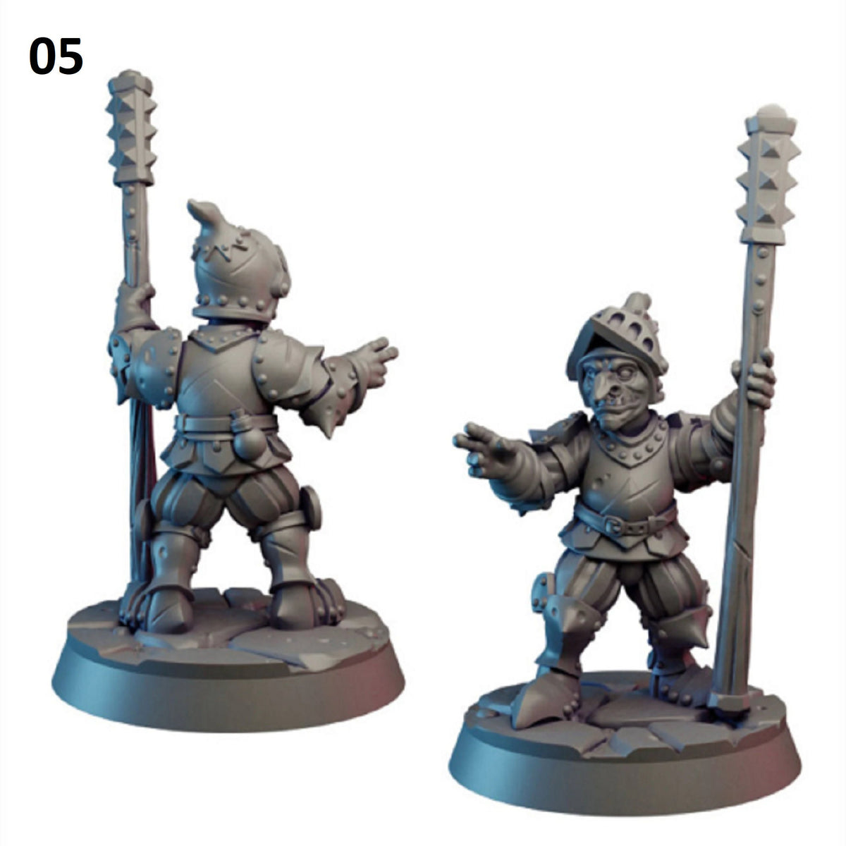 
8pc Goblin Guard Set DnD Dungeons and Dragons 28mm/32mm RPG Wargame Miniature Set Pathfinder Fantasy Miniatures Goblin Figurines