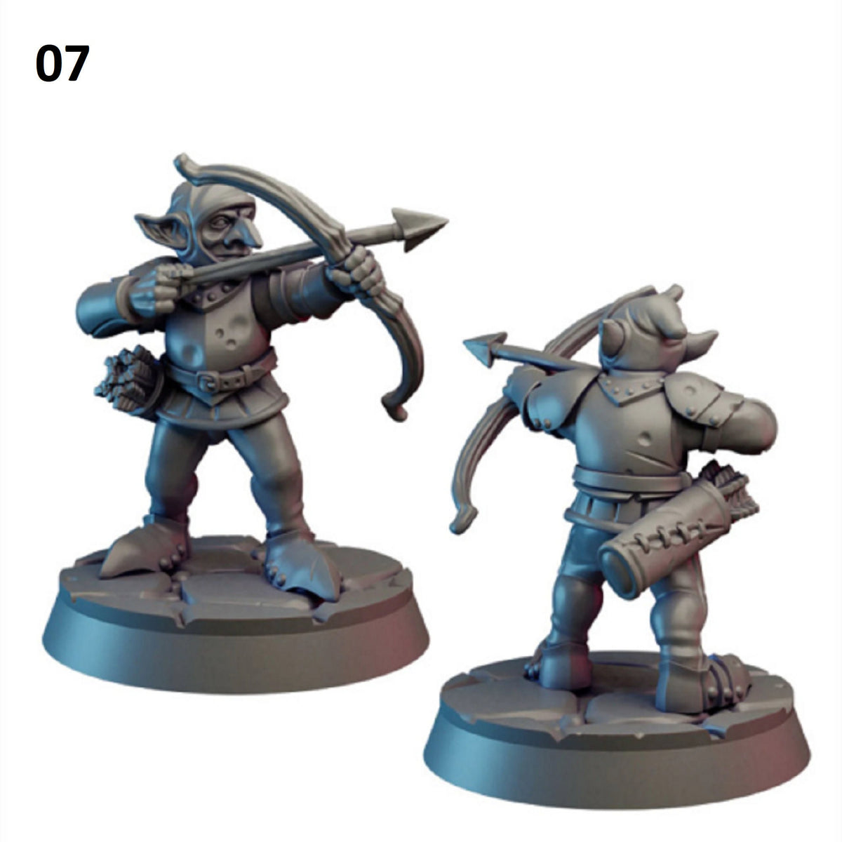 
8pc Goblin Guard Set DnD Dungeons and Dragons 28mm/32mm RPG Wargame Miniature Set Pathfinder Fantasy Miniatures Goblin Figurines