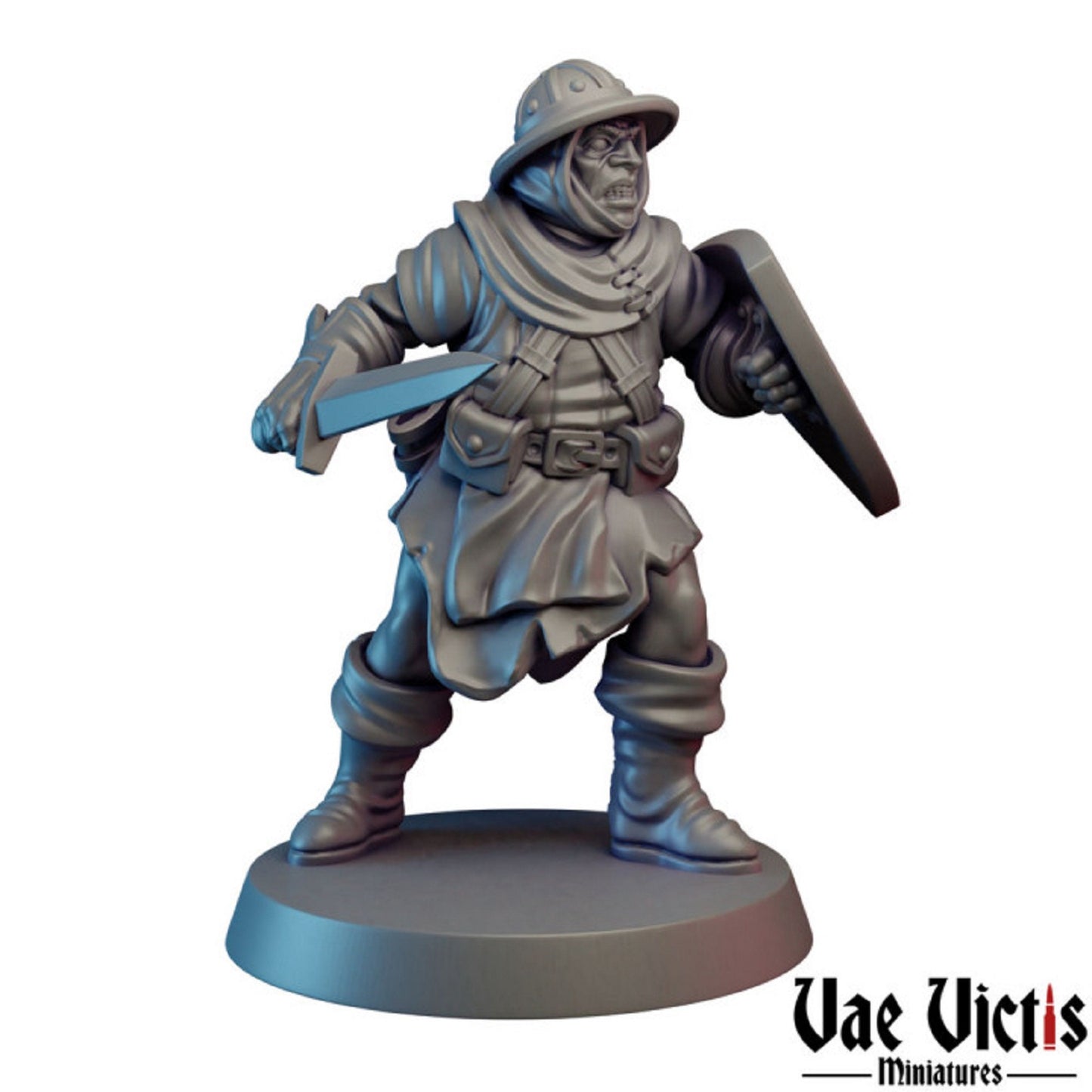 5pc Mercenary Set, DnD, Dungeons and Dragons, NPC Miniature, 5E Fantasy, 28mm or 32mm Scale by Vae Victis Miniatures