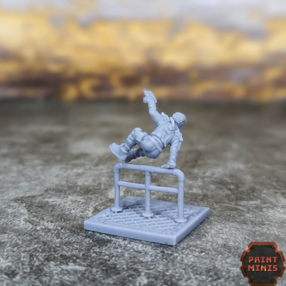 
Skifter - Stack City Runner, DnD, Dungeons and Dragons, Scifi Miniature, Scatter, 28mm Heroic, Print Minis
