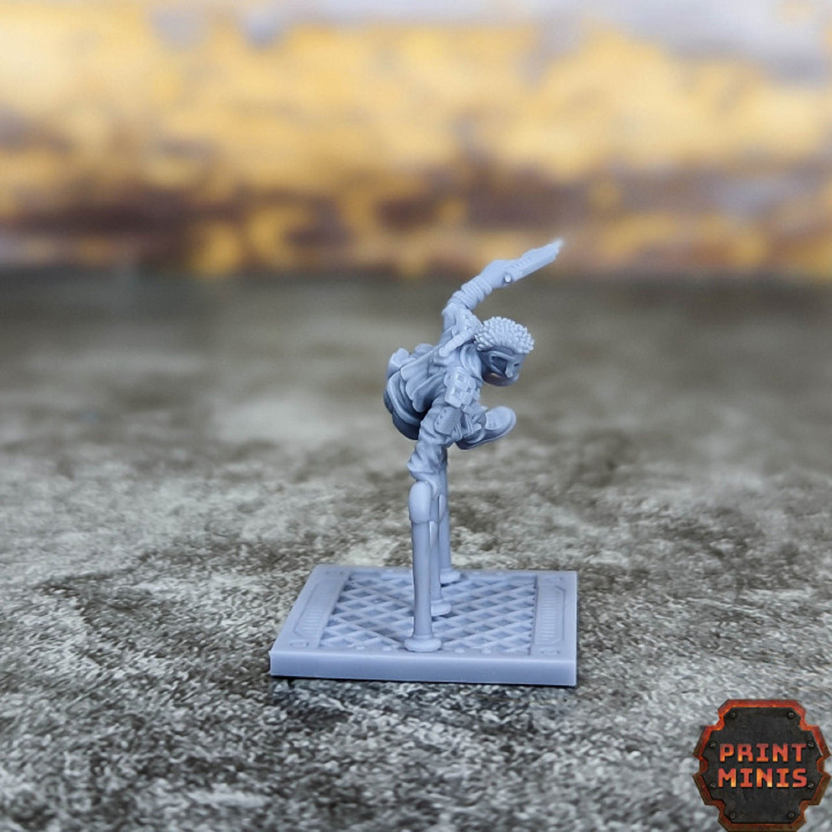 
Skifter - Stack City Runner, DnD, Dungeons and Dragons, Scifi Miniature, Scatter, 28mm Heroic, Print Minis