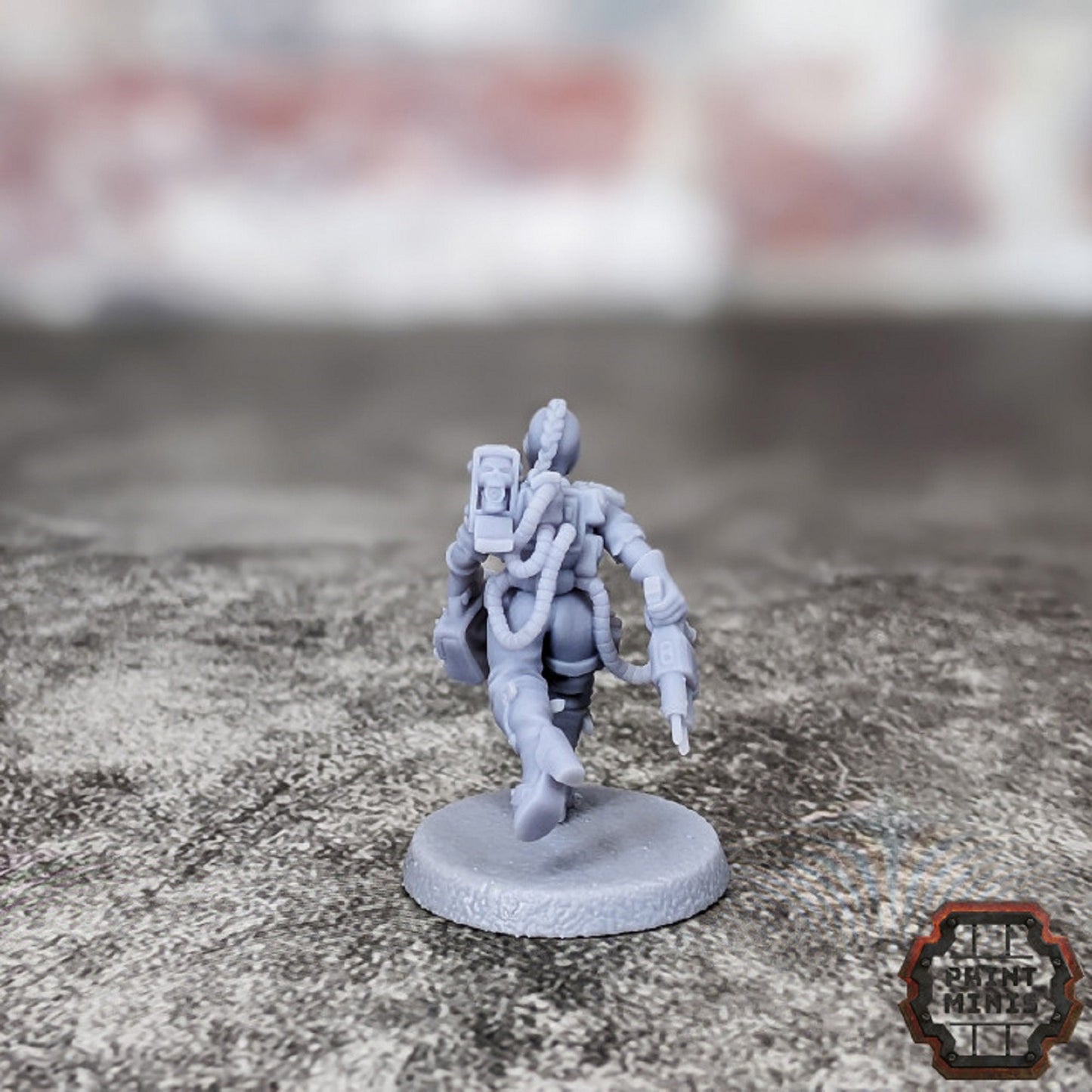 Ezrin Doctor NPC Miniature 28mm/32mm Wargame Scifi Female Doctor Resin Miniature