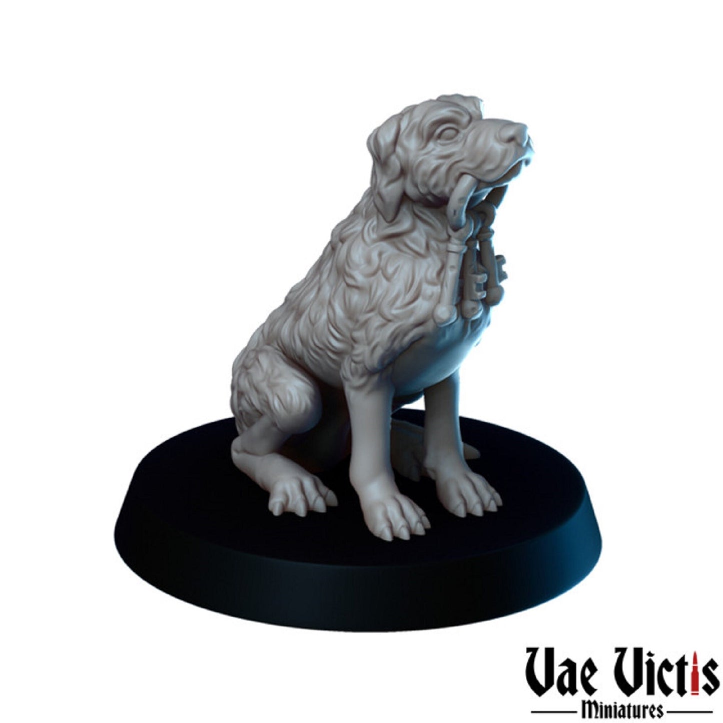 28mm 32mm Police Dog Miniature NPCs for DnD Dungeons and Dragons Dog Companion Fantasy TTRPG Wargaming Miniatures by Vae Victis Miniatures