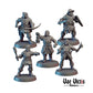 5pc Mercenary Set, DnD, Dungeons and Dragons, NPC Miniature, 5E Fantasy, 28mm or 32mm Scale by Vae Victis Miniatures