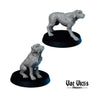 28mm 32mm Police Dog Miniature NPCs for DnD Dungeons and Dragons Dog Companion Fantasy TTRPG Wargaming Miniatures by Vae Victis Miniatures