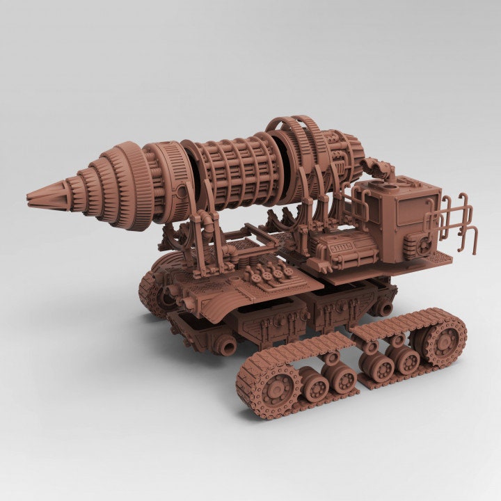
Heavy Drill Miniature DnD Dungeons and Dragons Scifi  Wasteland Mining Vehicle 28mm/32mm Fantasy RPG Tank Scatter Terrain Heavy Vehicle RPG