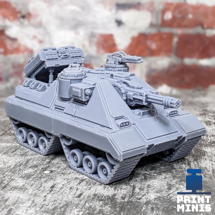 Demon Class Tanks - Modular Kit, Scifi Miniatures, Wasteland Warfare, Tabletop RPG, Wargames, Miniature, Tank miniature, Future -Print Minis