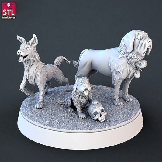 Farm Animals DnD Dungeons and Dragons 28mm/32mm Wargame Scatter Terrain Dog Llama Chicken Miniatures Rabbits Cows and Pigs TTRPG Fantasy