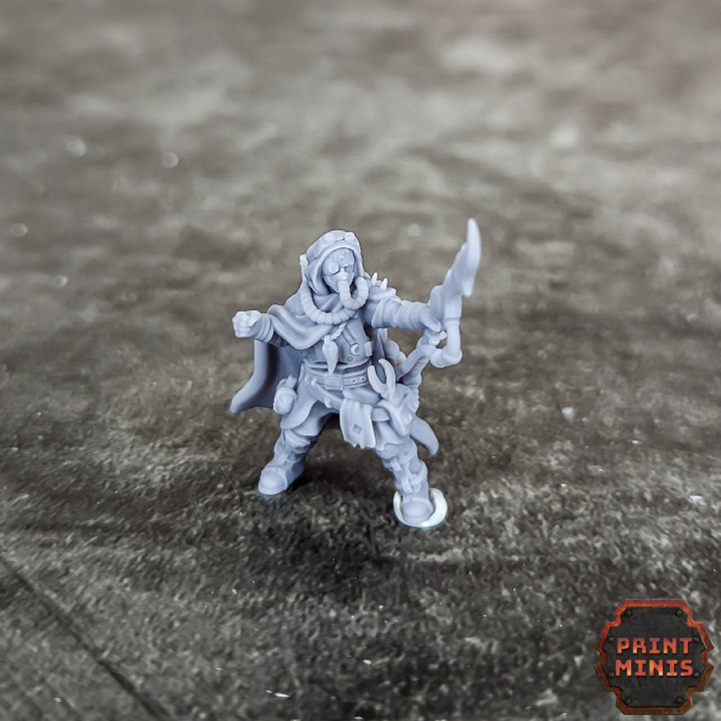 Desert Scatter, DnD Miniatures, "Adjo - Erroish Beast Trainer", Dungeons and Dragons, Sand Sprinters, Fighter, Scatter, 28mm, Print Minis