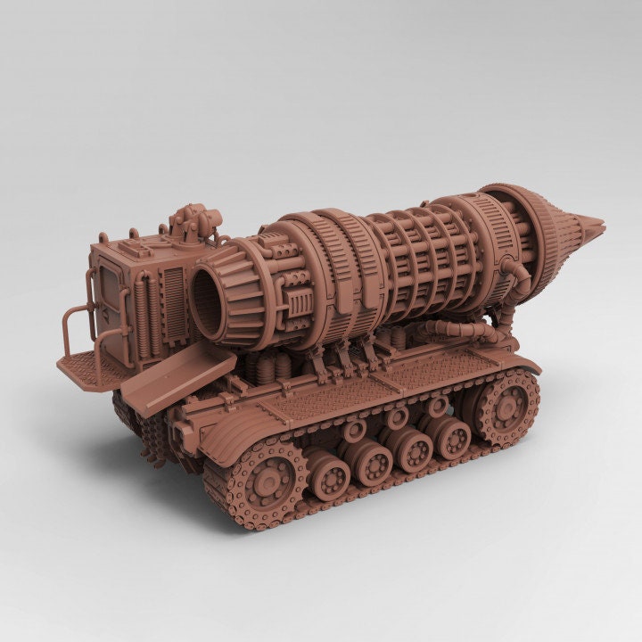 
Heavy Drill Miniature DnD Dungeons and Dragons Scifi  Wasteland Mining Vehicle 28mm/32mm Fantasy RPG Tank Scatter Terrain Heavy Vehicle RPG