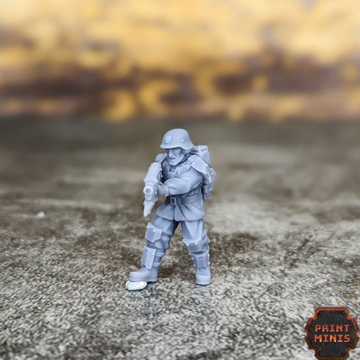 
Male Infantry - Kaledon Fortis, City Watch, Cyberpunk, Scifi Miniatures, 40K, Female Mini, Light Infantry, Military Soldiers, Grimdark
