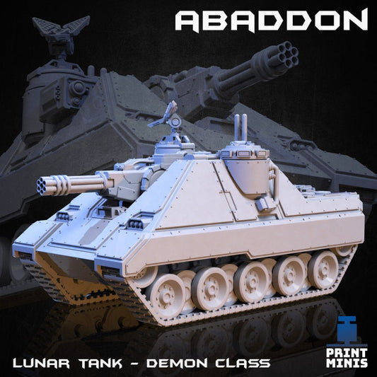 Demon Class Tanks - Modular Kit, Scifi Miniatures, Wasteland Warfare, Tabletop RPG, Wargames, Miniature, Tank miniature, Future -Print Minis