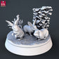 Farm Animals DnD Dungeons and Dragons 28mm/32mm Wargame Scatter Terrain Dog Llama Chicken Miniatures Rabbits Cows and Pigs TTRPG Fantasy