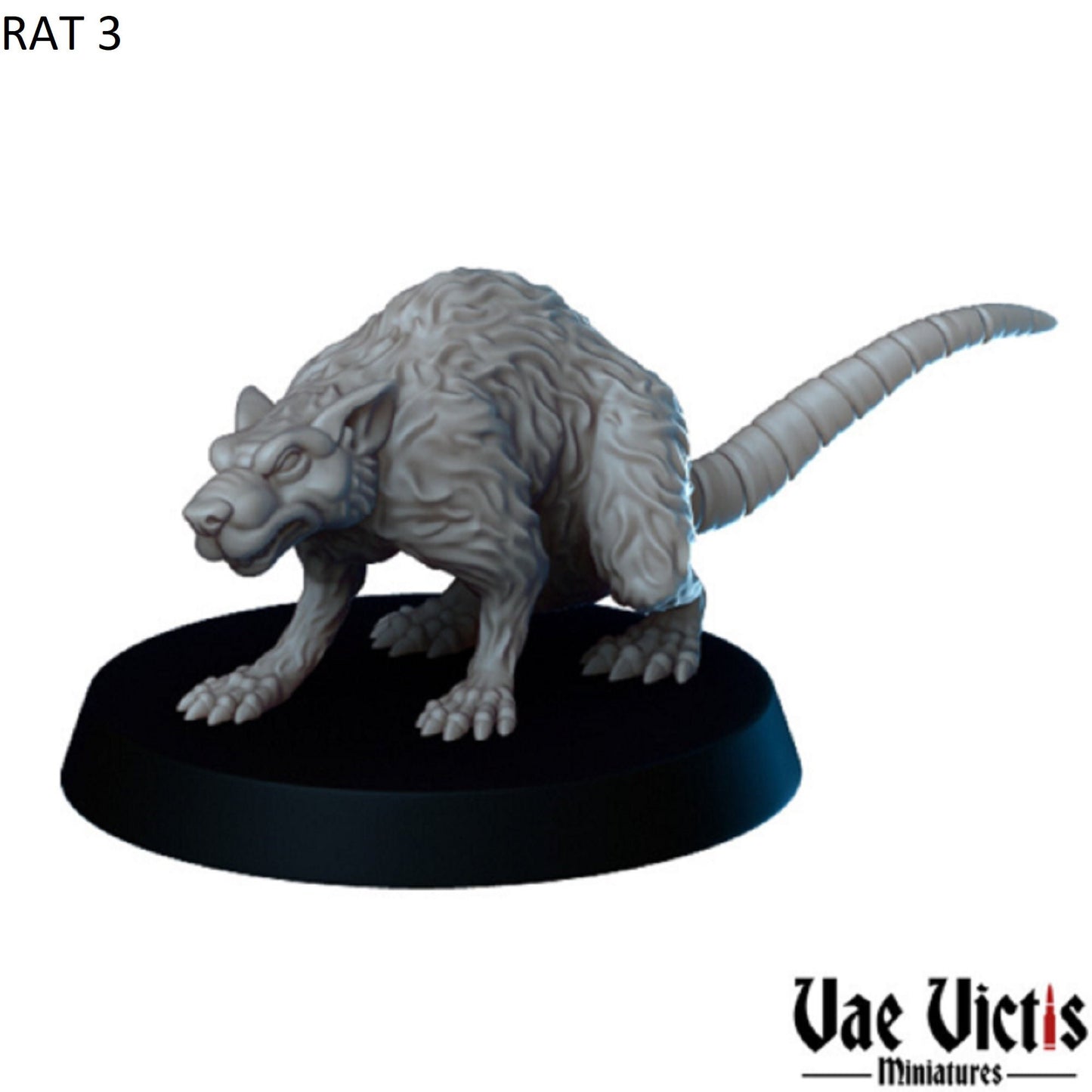 4pc Giant Rat miniatures for RPG Adventures DnD Dungeons and Dragons Tabletop Gaming 28mm 32mm Single or Full Set option DnD5e Fantasy RPG