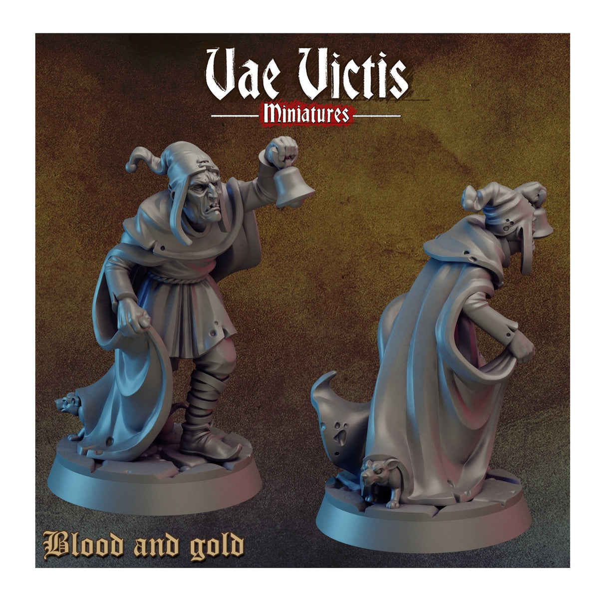 
Town Cryer, DnD, Dungeons and Dragons, Townsfolk Miniatures, Fantasy, Tabletop RPG by Vae Victis Miniatures
