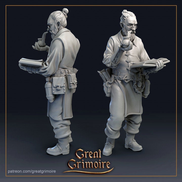 
Great Grimoire - DnD, Dungeons and Dragons, Tabletop RPG, Fantasy Games, 28mm or 32mm Scale Miniatures