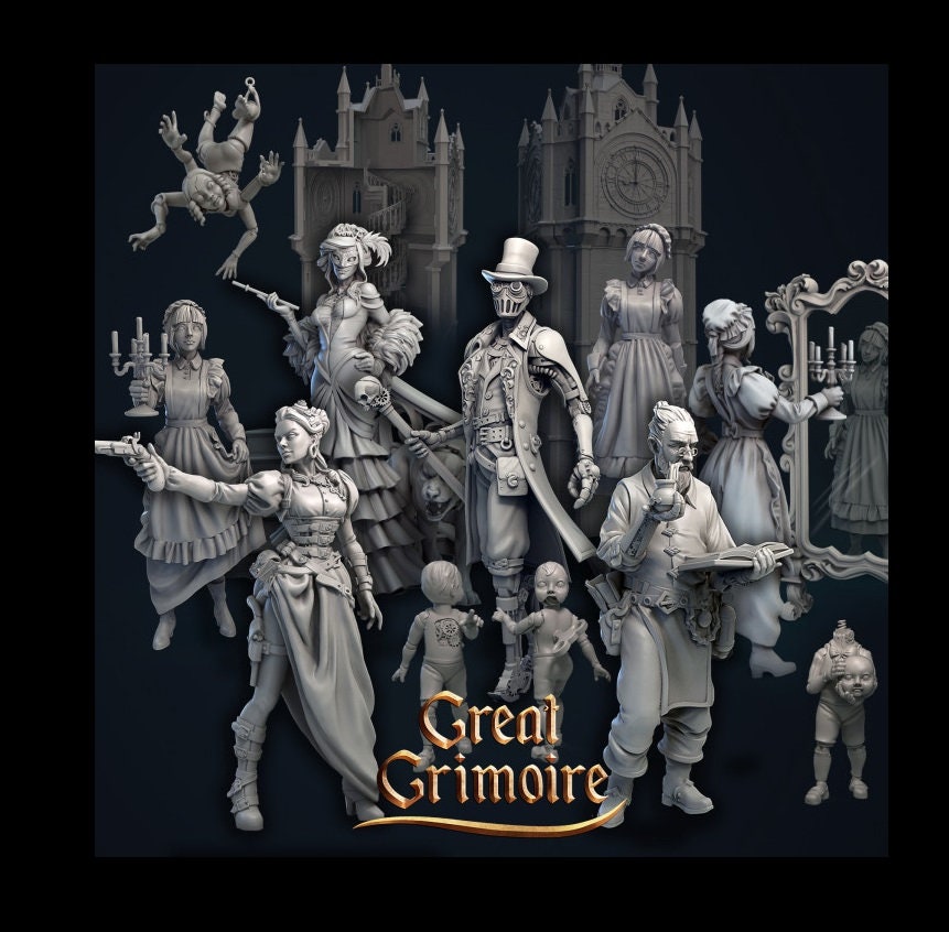 
Great Grimoire - DnD, Dungeons and Dragons, Tabletop RPG, Fantasy Games, 28mm or 32mm Scale Miniatures