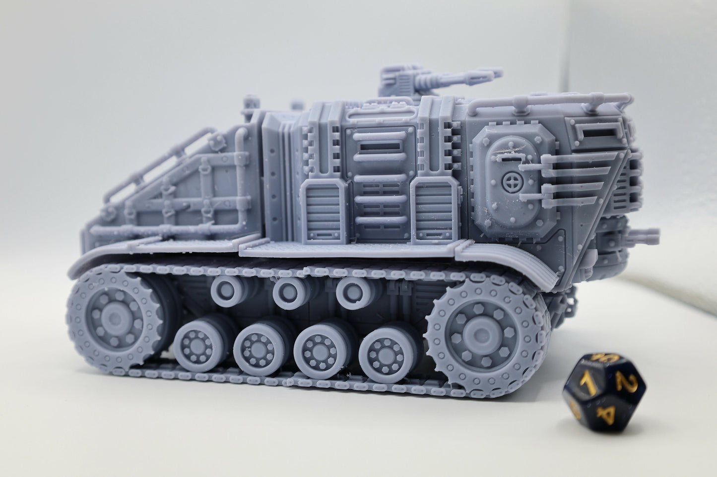 3D Printed Heavy Crawler Miniature Ideal for Wargaming, Gaslands, DnD, 28mm 32mm Wargaming Vehicle by Tesseract Tomb