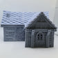 Cottage House DnD Dungeons and Dragons 28mm/32mm Wargame Tavern DnD Scatter Terrain TTRPG Building Brick Diorama Brick Cottage