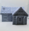 Cottage House DnD Dungeons and Dragons 28mm/32mm Wargame Tavern DnD Scatter Terrain TTRPG Building Brick Diorama Brick Cottage