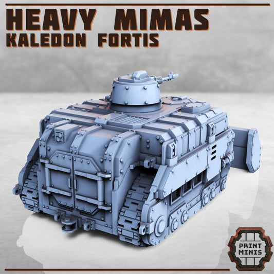 20mm 28mm 32mm Heavy Mimas Tank, DnD, Dungeons and Dragons Scifi Wargaming vehicle, Bulldozer Miniature Tank 40k Tabletop RPG Figurine