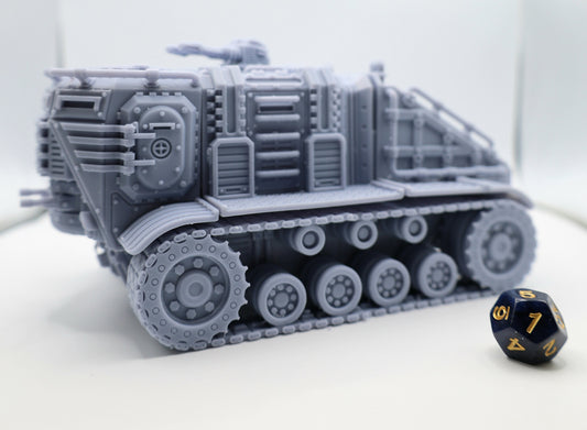 3D Printed Heavy Crawler Miniature Ideal for Wargaming, Gaslands, DnD, 28mm 32mm Wargaming Vehicle by Tesseract Tomb