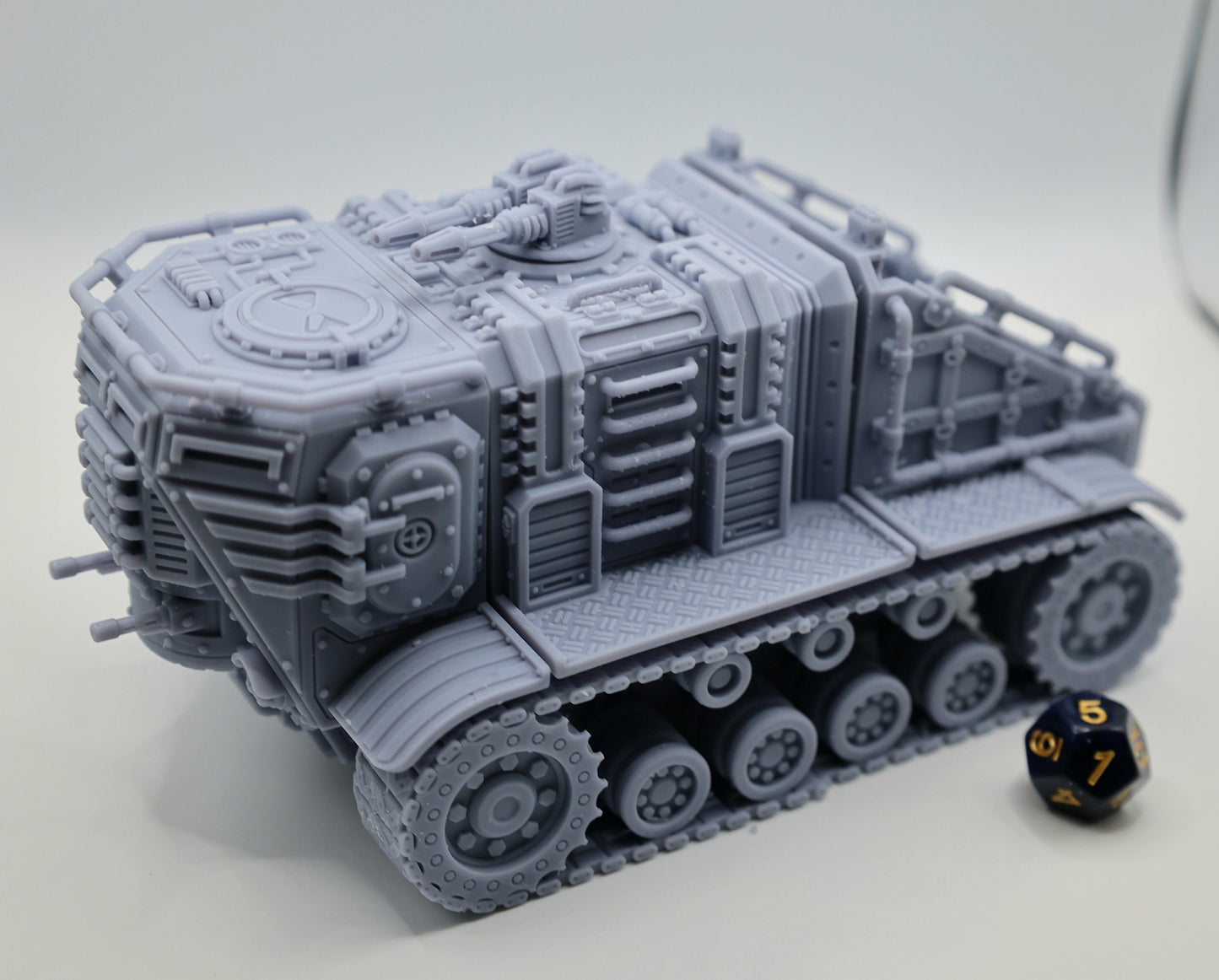 3D Printed Heavy Crawler Miniature Ideal for Wargaming, Gaslands, DnD, 28mm 32mm Wargaming Vehicle by Tesseract Tomb