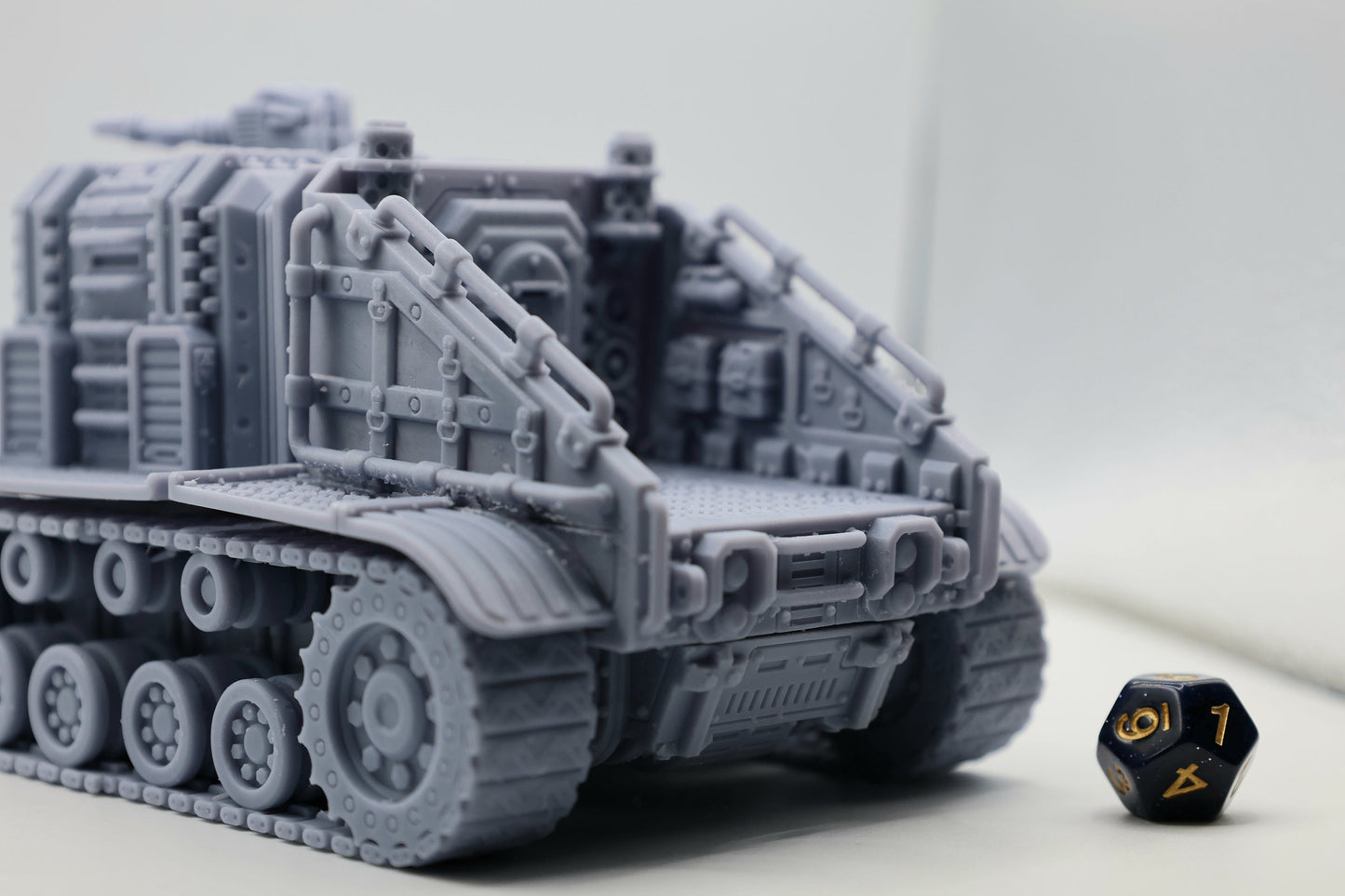 3D Printed Heavy Crawler Miniature Ideal for Wargaming, Gaslands, DnD, 28mm 32mm Wargaming Vehicle by Tesseract Tomb