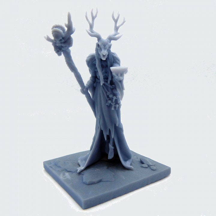 
Shaman DnD Dungeons and Dragons Tabletop RPG Fantasy Miniatures 28mm/32mm/75mm Scale Miniatures Roleplaying Game