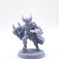 Evil Warrior, DnD Dungeons and Dragons 28mm/32mm DnD Fighter Human Warrior Fantasy TTRPG Wargame Miniature Masked Warrior NPC