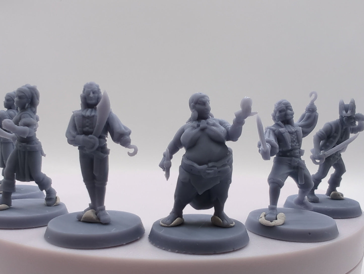 6Pc Pirate Miniature, DnD, Dungeons and Dragons, Explorer Adventurers, Tabletop RPG, Pathfinder, Vae Victis Miniatures