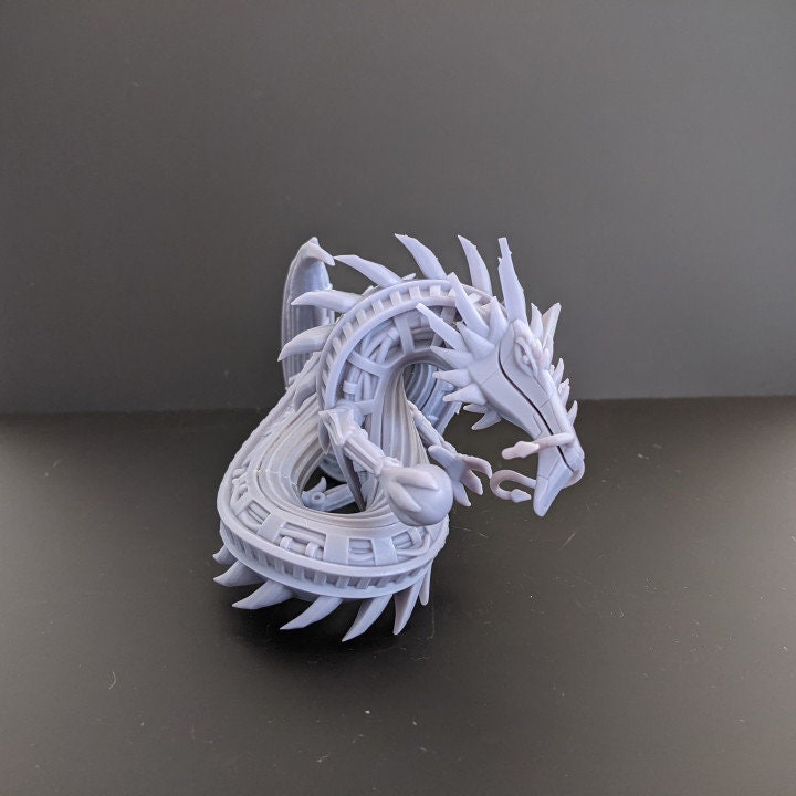 
Ryujin - Japanese Dragon Robot, Dragon, Miniature, DnD, Dungeons and Dragons, 5e, Tekano Corp - Print Minis
